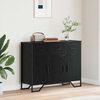 vidaXL Credenza con cassetto Rovere Nero 97 x 32,5 x 74,5 cm