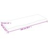 vidaXL Ripiano a Parete 100x40x(2-4) cm Massello Rovere Non Trattato