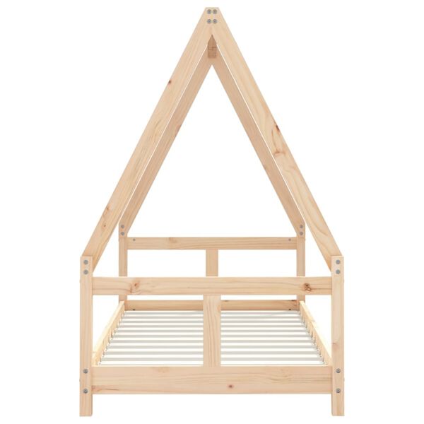 vidaXL Giroletto per Bambini 80x160 cm in Legno Massello di Pino