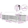vidaXL Gabbia per Cani da Esterno con Tetto 600x200x150 cm