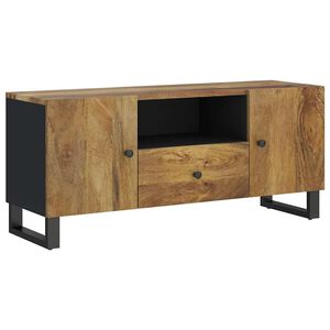 vidaXL Mobile TV 105x33,5x46cm Legno Massello Mango Legno Multistrato