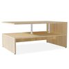 vidaXL Tavolino da Salotto in Legno Multistrato 90x59x42 cm Rovere