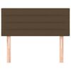 vidaXL Testiera Marrone Scuro 80x5x78/88 cm in Tessuto