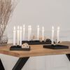 House Nordic Vassoio 3 pz Helena con Porta Candele Nero