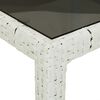 vidaXL Set da Pranzo da Giardino 5 pz con Cuscini in Polyrattan Bianco