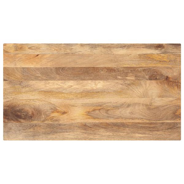 vidaXL Piano per Tavolo 100x70x2,5cm Rettangolare Legno Massello Mango