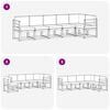 vidaXL Set di divani da esterno 6 pcs Grigio Naturale e Chiaro