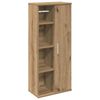 vidaXL Mobile da Bagno con Portarotolo Rovere Artigianale 39x22x90 cm