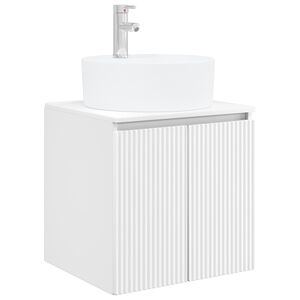 vidaXL Mobile Lavabo da Parete Bianco 49,5 x 44,5 x 65 cm