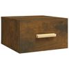 vidaXL Comodini a Muro 2 pz Rovere Fumo 35x35x20 cm