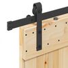 vidaXL Porta Scorrevole con Set Hardware 100x210cm Legno Massello Pino