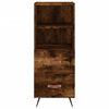 vidaXL Credenza Rovere Fumo 34,5x34x180 cm in Legno Multistrato