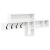 vidaXL Appendiabiti a muro Bianco 100 x 12 x 43,5 cm Legno multistrato