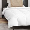 vidaXL Duvet 2-in-1 con cuscino 2 pcs Bianco Piuma d'anatra