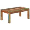 vidaXL Tavolino da Caff&egrave; 110x55x40 cm Legno massello recuperato