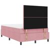 vidaXL Letto a molle con materasso Rosa 120 x 190 cm Tessuto