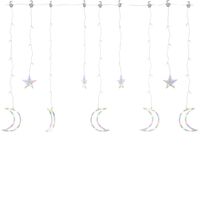 vidaXL Luci Fatate Stella e Luna con Telecomando 138 LED Colorate