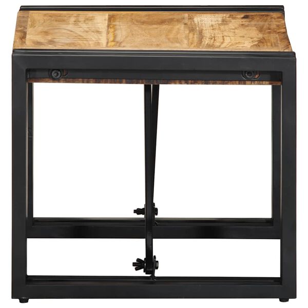 vidaXL Tavolino da Salotto 40x40x35 cm Legno Massello di Mango Grezzo