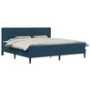 vidaXL Struttura letto con materasso Blu 180 x 200 cm Velluto
