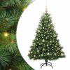 vidaXL Albero di Natale artificiale con 150 LED Verde 150 cm PE e PVC