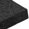 vidaXL Pad per patio in granuli di gomma Nero 9 x 9 x 2 cm Gomma