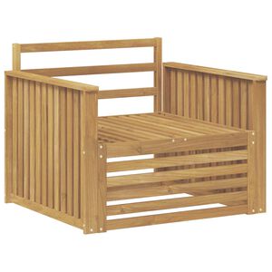 vidaXL Divano da esterno Legno di Acacia Massello Bianco
