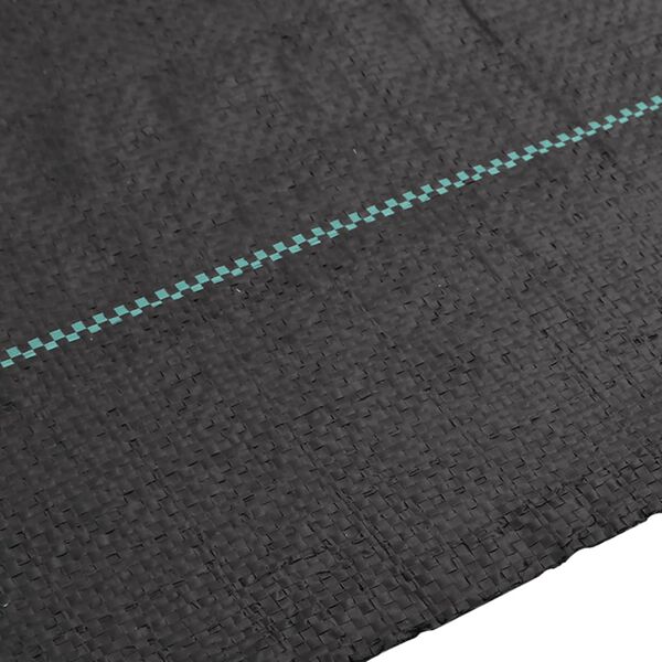 vidaXL Membrana Antierbacce Nera 2x25 m in PP