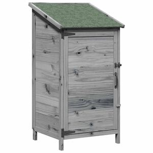 vidaXL Capanno da Giardino con tetto Grigio 59 x 56 x 113,5 cm