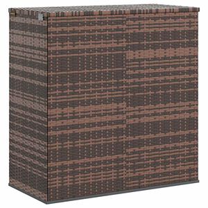 vidaXL Contenitore da Giardino in Rattan PE 100x49x103,5 cm Marrone