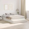 vidaXL Struttura letto con contenitore Bianco 140 cm Legno multistrato
