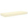vidaXL Cuscino da Sedia Esterno Crema 115 x 40 x 8 cm 100% Poliestere