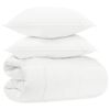 vidaXL Set di piumoni 135 x 220 cm No Cotone, Bamb&ugrave;, Poliestere Bianco