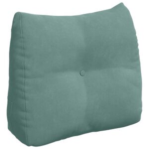 vidaXL Cuscino per Schiena Verde Mare 60 x 24 x 50 cm Velluto