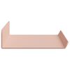 vidaXL Mensola sospesa 3 pcs Rosa 40 x 9 x 2,5 cm Acciaio