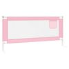 vidaXL Sponda Letto di Sicurezza per Bambini Rosa 200x25 cm Tessuto