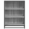 vidaXL Libreria Grigio Sonoma 80,5x35x107,5 cm in Legno Multistrato