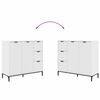 vidaXL Credenza Bianco 89,5 x 33 x 82 cm Legno multistrato