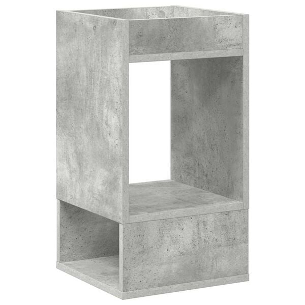 vidaXL Tavolino Grigio cemento 30 x 30 x 56 cm Legno multistrato