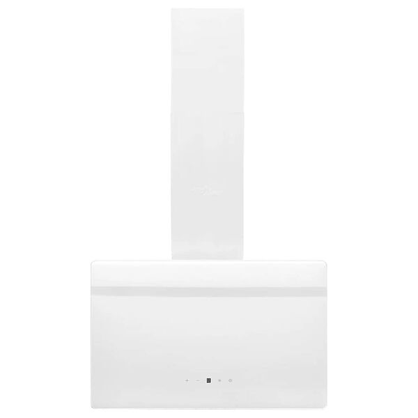 vidaXL Cappa a Parete 60 cm in Acciaio e Vetro Temperato Bianco