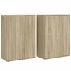 vidaXL Credenze 2 pz Rovere Sonoma 60x31x84 cm in Legno Multistrato