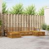 vidaXL Set divani 6 pcs Naturale Legno di Acacia Massello