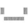 vidaXL Set mobile TV 5 pcs Grigio Sonoma Legno multistrato