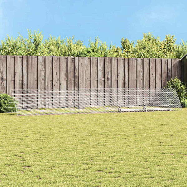 vidaXL Gabbia per polli Argento 650 x 100 x 85 cm Acciaio zincato