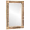 vidaXL Specchio Montaggio a parete Marrone e Nero 70 x 50 x 3 cm Vetro