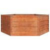 vidaXL Letto Rialzato da Giardino Ruggine 129x129x45 cm Acciaio Corten