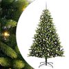 vidaXL Albero di Natale Artificiale a Cerniera con 300 LED 240 cm