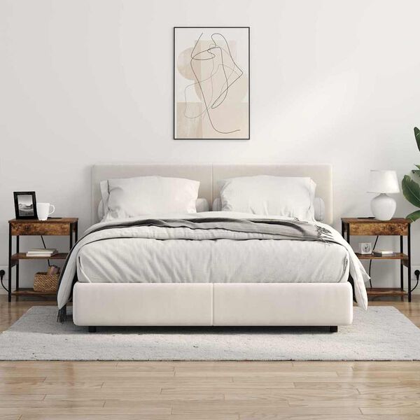 vidaXL Armadio da Notte Rovere fum&eacute; 41 x 31 x 51 cm Legno multistrato