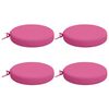 vidaXL Cuscini per Sedia in 4 Pezzi SOEST 4 pz 100% Poliestere Rosa