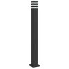 vidaXL Lampada da Terra per Esterni con Presa Nera 110 cm Alluminio