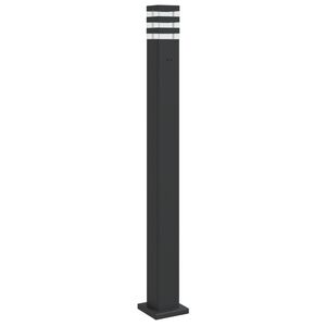 vidaXL Lampada da Terra per Esterni con Presa Nera 110 cm Alluminio